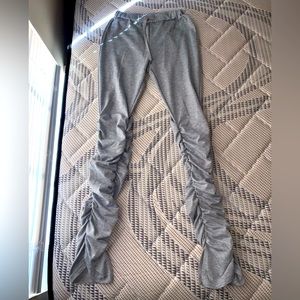Gray stacked leggings/sweats